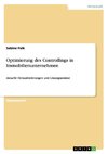 Optimierung des Controllings in Immobilienunternehmen