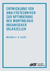 Entwicklung von Analysetechniken zur Optimierung der Morphologie organischer Solarzellen