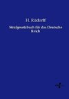 Strafgesetzbuch für das Deutsche Reich