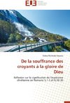 De la souffrance des croyants à la gloire de Dieu