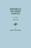 Historical Southern Families. In 23 Volumes. Volume XIV