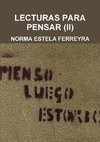 Lecturas Para Pensar (II)