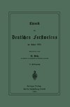 Chronik des Deutschen Forstwesens im Jahre 1884