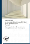 Le concept d'indérogeabilité en droit international Tome I