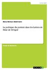 La poétique du portrait dans les Lettres de Mme de Sévigné