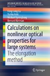 Calculations on nonlinear optical properties for large systems