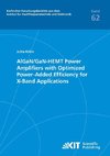 AlGaN/GaN-HEMT power amplifiers with optimized power-added efficiency for X-band applications