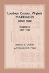 Loudoun County, Virginia Marriages After 1850