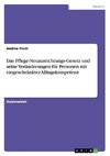 Das Pflege-Neuausrichtungs-Gesetz und seine Veränderungen für Personen mit eingeschränkter Alltagskompetenz