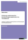 Förderung mathematischer Beschreibungskompetenzen von Viertklässlern