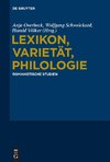 Lexikon, Varietät, Philologie