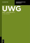 UWG Band 1. Einleitung; §§ 1-3. (Gesetz gegen den unlauteren Wettbewerb)