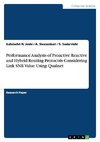 Performance Analysis of Proactive Reactive and Hybrid Routing Protocols Considering Link SNR Value Using Qualnet