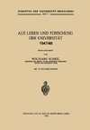 Aus Leben und Forschung der Universität 1947/48