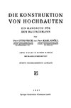 Die Konstruktion von Hochbauten