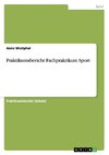 Praktikumsbericht Fachpraktikum Sport