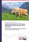 Implementación del BSC para seguimiento del Conpes 3675 de 2010