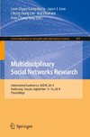 Multidisciplinary Social Networks Research