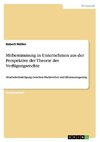 Mitbestimmung in Unternehmen aus der Perspektive der Theorie der Verfügungsrechte