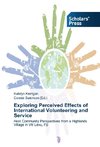 Exploring Perceived Effects of International Volunteering and Service