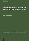 Die Dorfordnungen im Herzogtum Schleswig