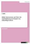 Inhalt, Instrumente und Ziele der Landesplanung am Beispiel von Schleswig-Holstein