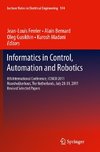 Informatics in Control, Automation and Robotics