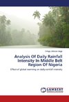 Analysis Of Daily Rainfall Intensity In Middle Belt Region Of Nigeria