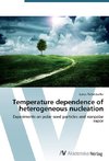 Temperature dependence of heterogeneous nucleation