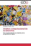 Análisis computacional de la sinonimia