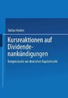 Kursreaktionen auf Dividendenankündigungen