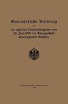 Gemeinfaßliche Belehrung über die nach dem Viehseuchengesetze vom 26. Juni 1909 der Anzeigepflicht unterliegenden Seuchen