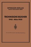 Technische Bücher 1945 - März 1950