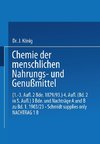 Chemie der menschlichen Nahrungs- und Genussmittel