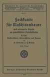 Fachkunde für Maschinenbauer