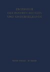 Ergebnisse der Inneren Medizin und Kinderheilkunde