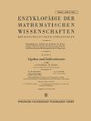 Enzyklopädie der Mathematischen Wissenschaften mit Einschluss Ihrer Anwendungen