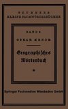 Geographisches Wörterbuch