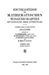 Encyklopädie der Mathematischen Wissenschaften mit Einschluss ihrer Anwendungen