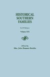 Historical Southern Families. in 23 Volumes. Volume XIX