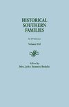 Historical Southern Families. in 23 Volumes. Volume XXI