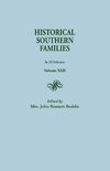 Historical Southern Families. in 23 Volumes. Volume XXII