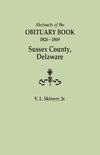 Abstracts of the Obituary Book, 1826-1849, Sussex County, Delaware