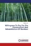 Willingness To Pay For The Conservation And Rehabilitation Of Bamboo