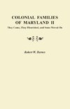 Colonial Families of Maryland II