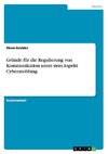 Gründe für die Regulierung von Kommunikation unter dem Aspekt Cybermobbing