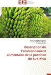 Description de l'environnement alimentaire de la province du Sud-Kivu