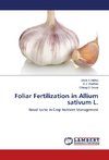 Foliar Fertilization in Allium sativum L.