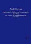 Psychologische Analysen auf physiologischer Grundlage