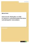 Elektronische Marktplätze im B2B E-Commerce. Auswahlstrategien für kleine und mittelgroße Unternehmen